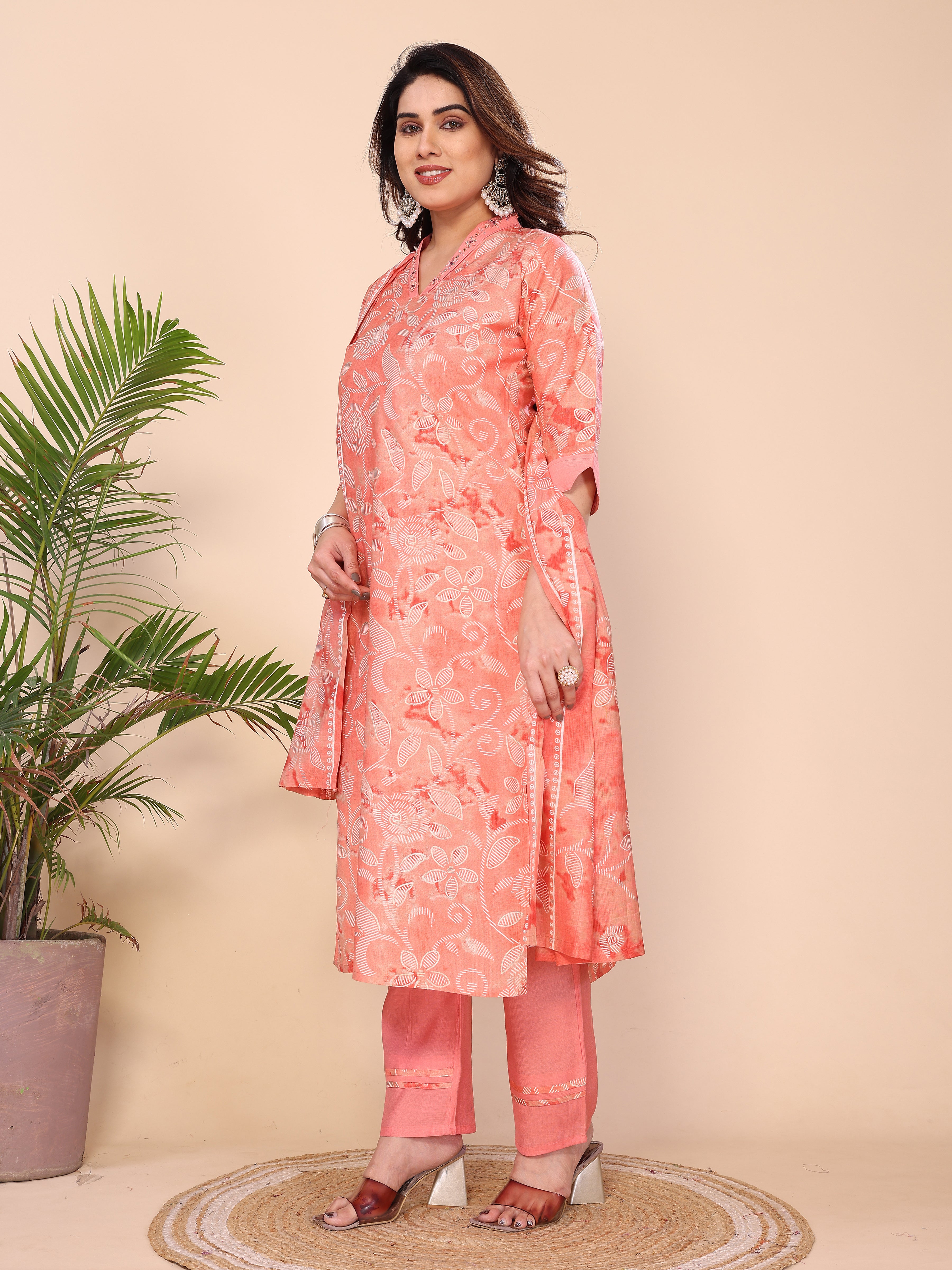 MUL CHANDERI SUIT SET