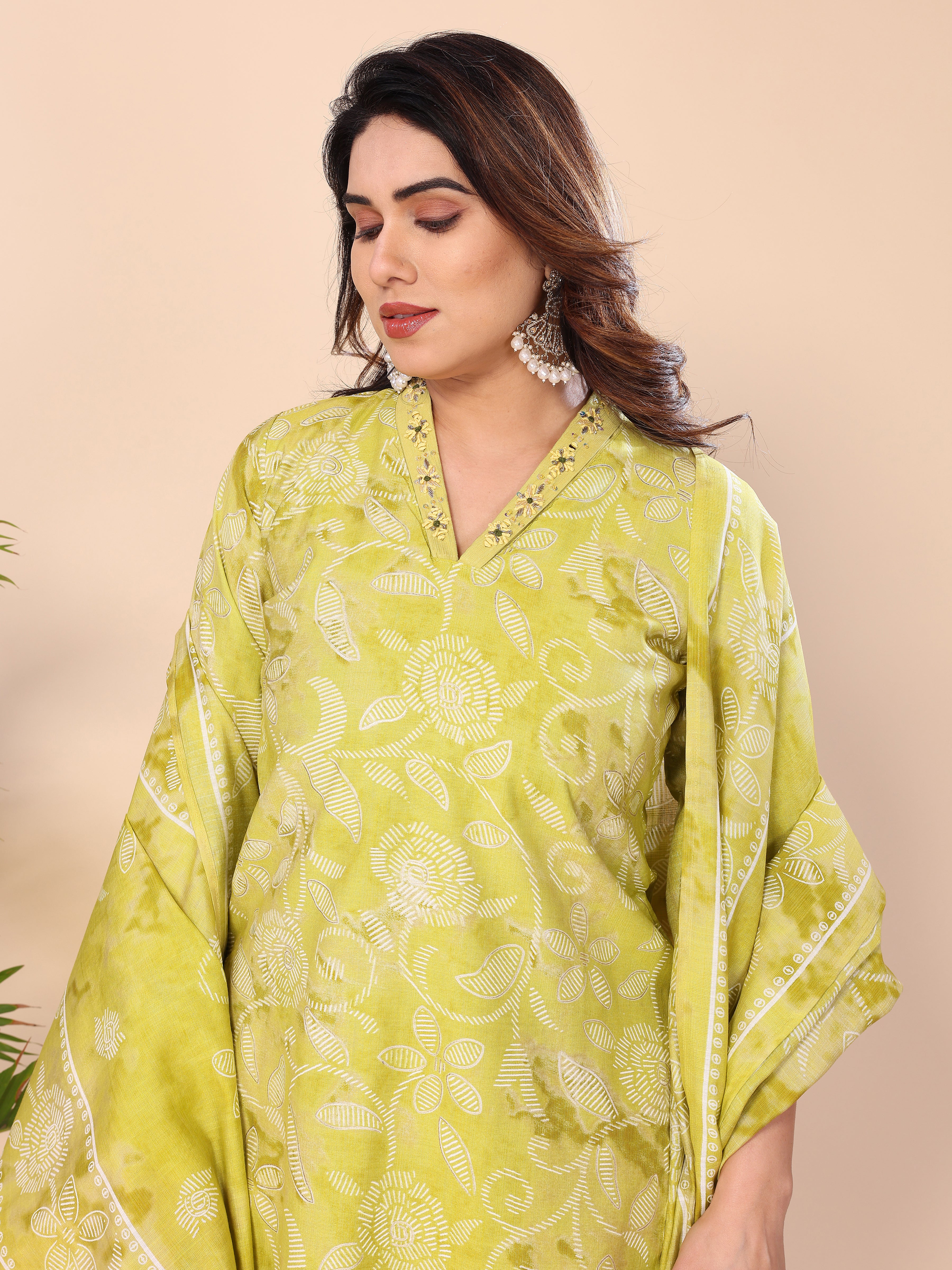 CHANDERI COTTON SUIT SET