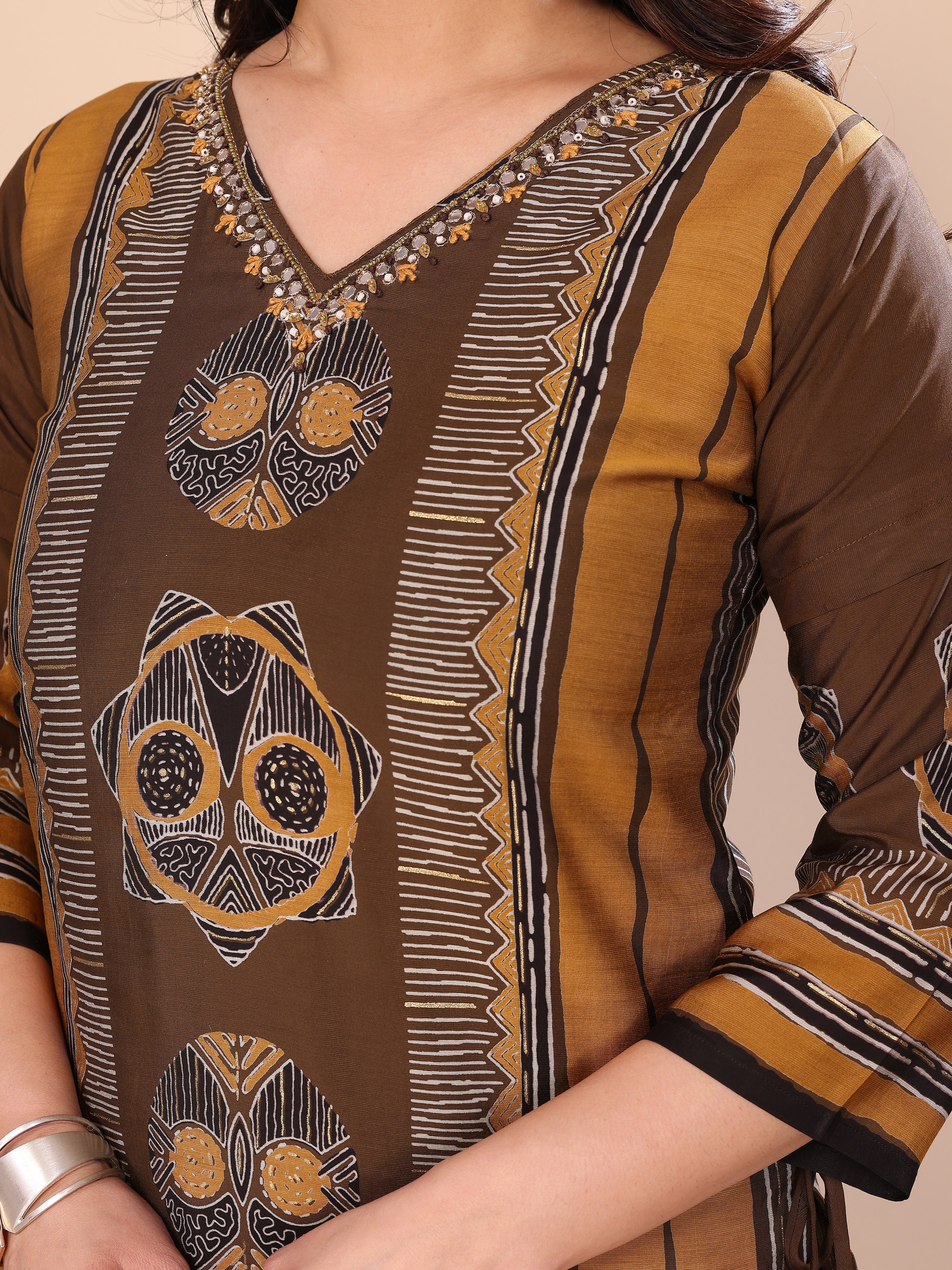 Kurta Pant Set With Dupatta